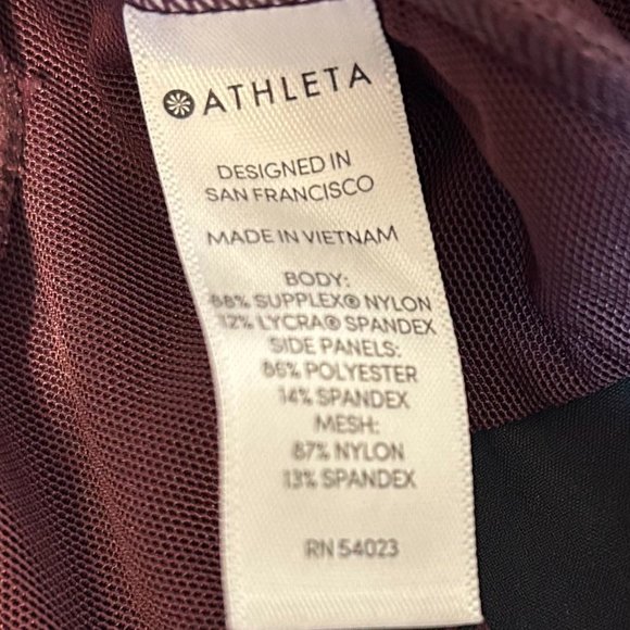 Athleta | Maroon with Black Stripe Joggers - Picture 8 of 9